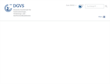 Tablet Screenshot of dgvs.de